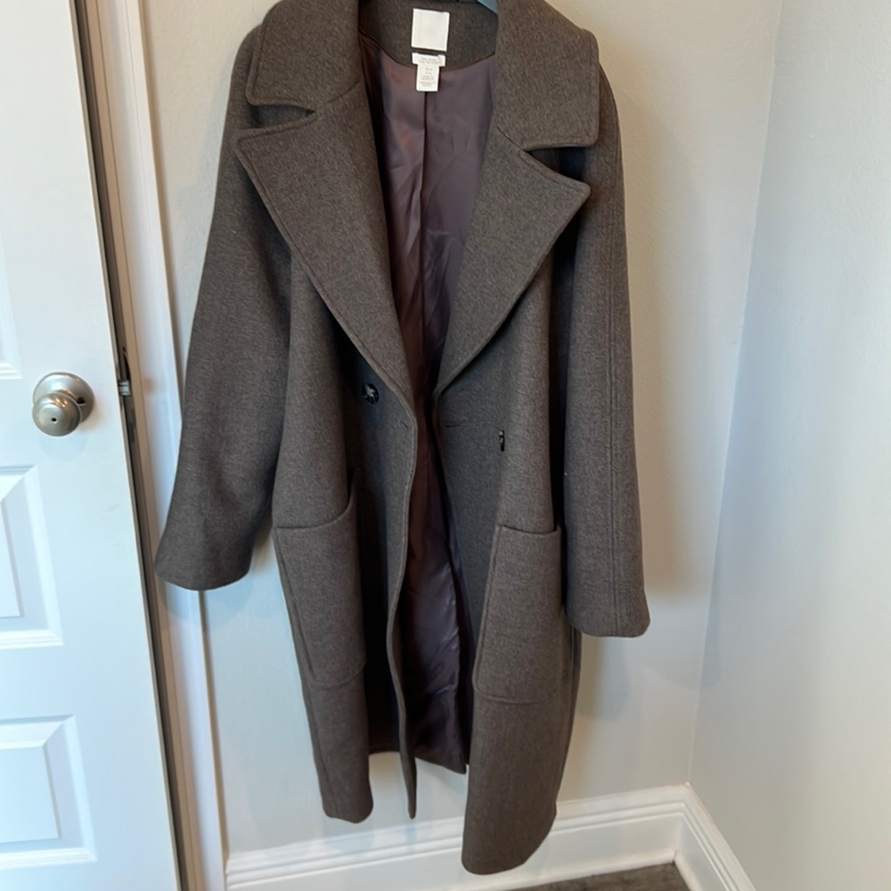 Wool blend coat